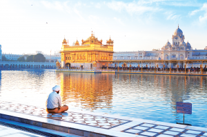 Image of Sikh meditating